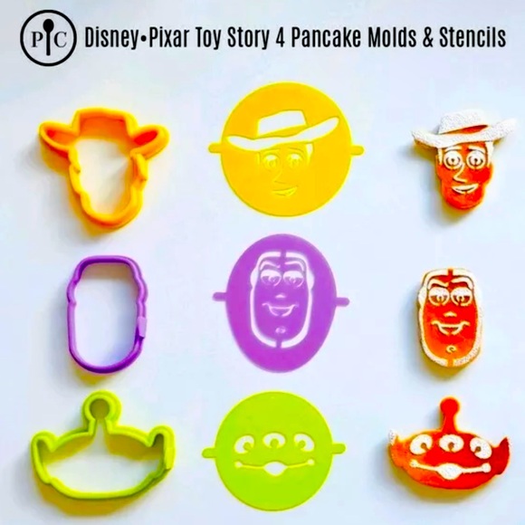 Pampered chef Toy Story pancake molds & stencils - Picture 1 of 2